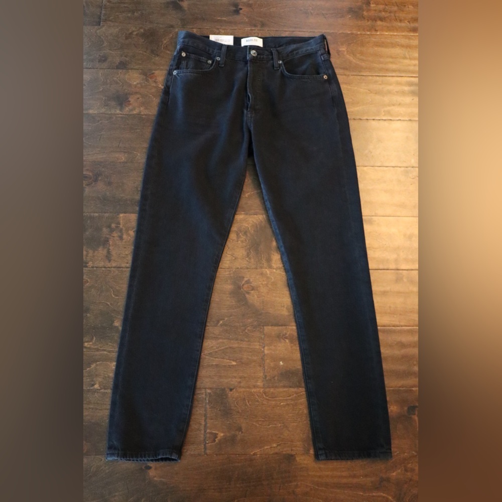 NWT AGOLDE Austin Mid Rise Tapered Slim Jeans - Picture 4 of 9